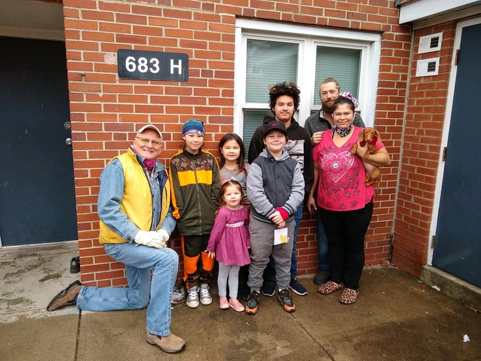 Group Outside Apartment